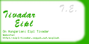 tivadar eipl business card